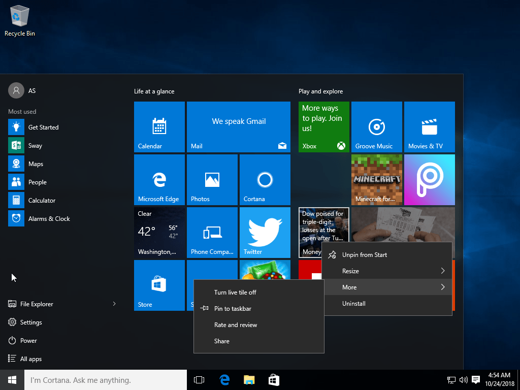 windows 10 pro version 1511 install 0%